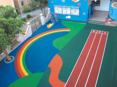 防滑步道|EPDM彩色塑胶地面|幼儿园地彩色塑胶地面